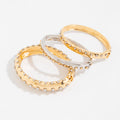 Punk Style Color Contrast Rivet Studded Bracdelet Set 6W6JBR597