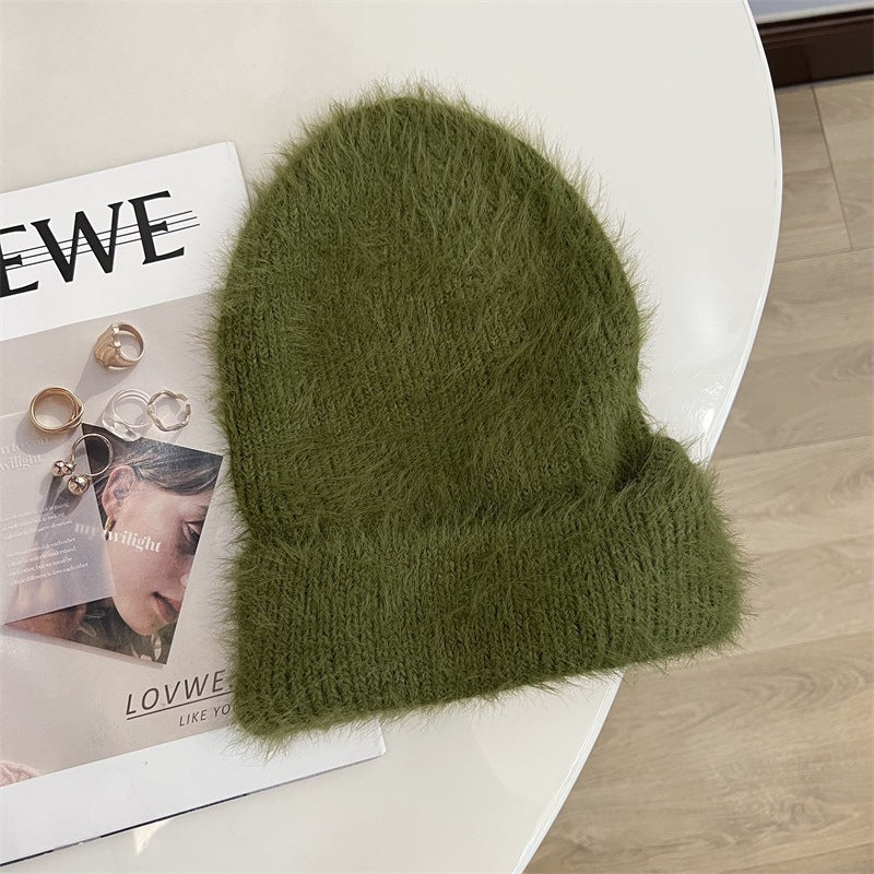 Fluffy Faux Fur Beanie - DippedShop Wholesale - #5651