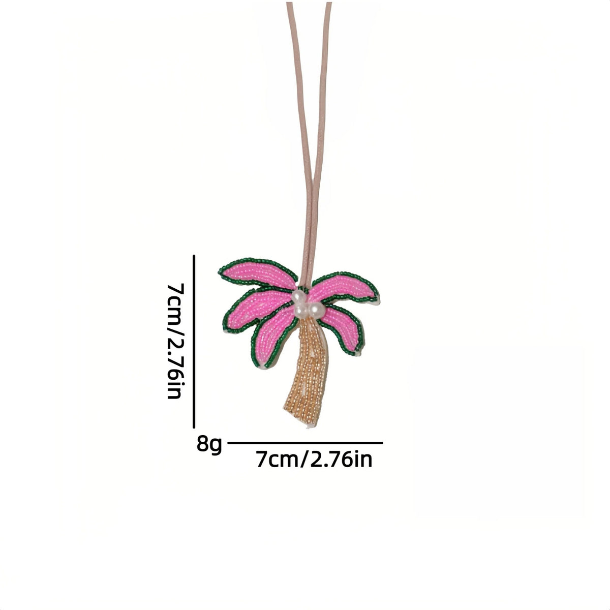 Creative Handmade Beads Coconut Tree Bag Charm 6W10BBC796