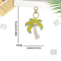 Stylish Handmade Beads Coconut Tree Pendant Keychain 6W10BBC808