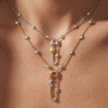 Creative Gold Plated Pin Pendant Choker Necklace 6W6JNC644