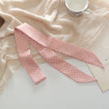 Fashion Polka Dots Narrow Soft Silk Scarf MK2BLW6W6NSI63