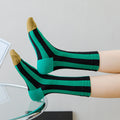 Striped Breathable Socks - DippedShop Wholesale - #2595