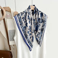 Elegant Floral Square Scarf - DippedShop Wholesale - #0067