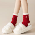 Cute Embroidery Thickened Plush Thermal Socks 6W8FSO898
