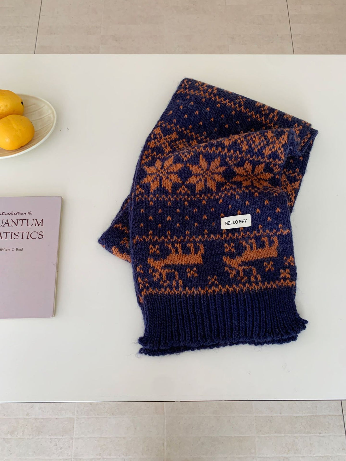 Jacquard Wool Blend Scarf - DippedShop Wholesale - #3459