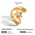 Cubic Zirconia Open Ring - DippedShop Wholesale - #4291
