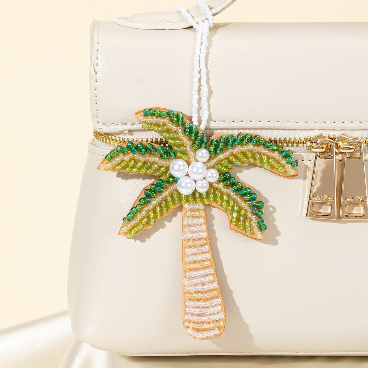 Beaded Coconut Tree Bag Charm - DippedShop Wholesale - #8451