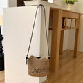 Straw Woven Hobo Bag - DippedShop Wholesale - #1267