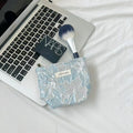Trendy 3D-Flower Print Travel Toiletry Cosmetic Bag MK2BW6W10BOB397