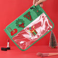 Christmas Letter Embroidery Clear PVC Makeup Bag 6W10BOB1343