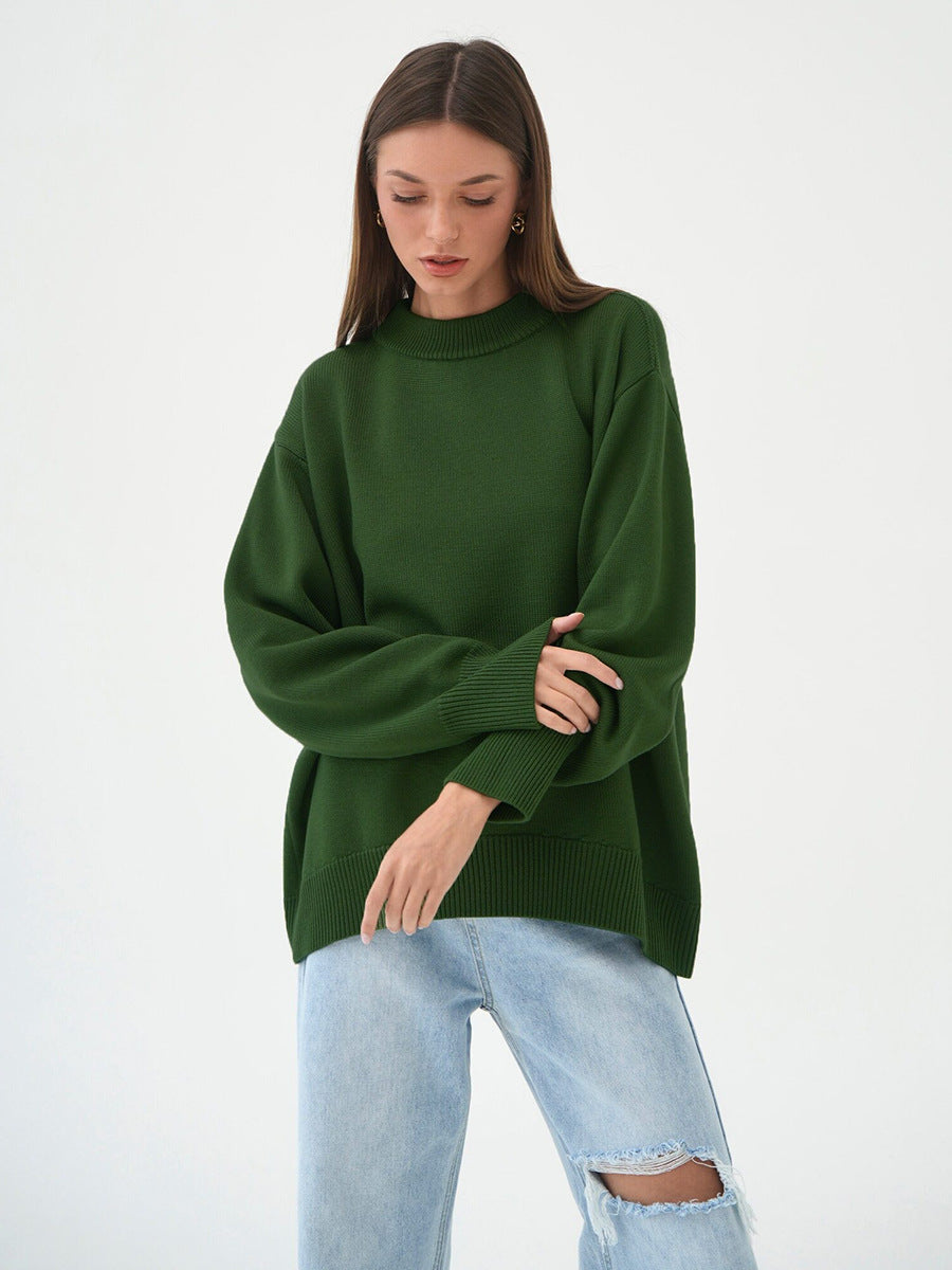 Solid Loose Sweater - DippedShop Wholesale - #4723