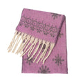 Vintage Jacquard Cashmere-Feel Tassel Shawl Scarf 6W6NSC121