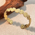 Stylish Gold Plated Flower Wid - DippedShop Wholesale - #1587