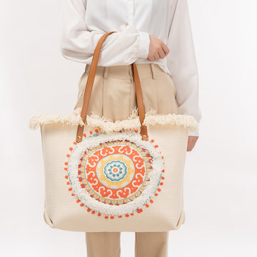 Tassel Print Tote Handbags DPFB0601