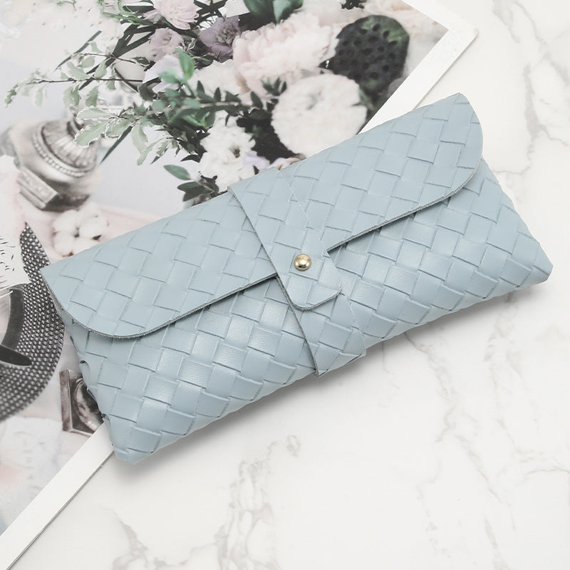 Braided PU Sunglasses Case - DippedShop Wholesale - #3875