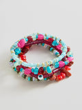 Vintage Irregular Natural Stone Beaded Bracelet Set 6W6JBR509