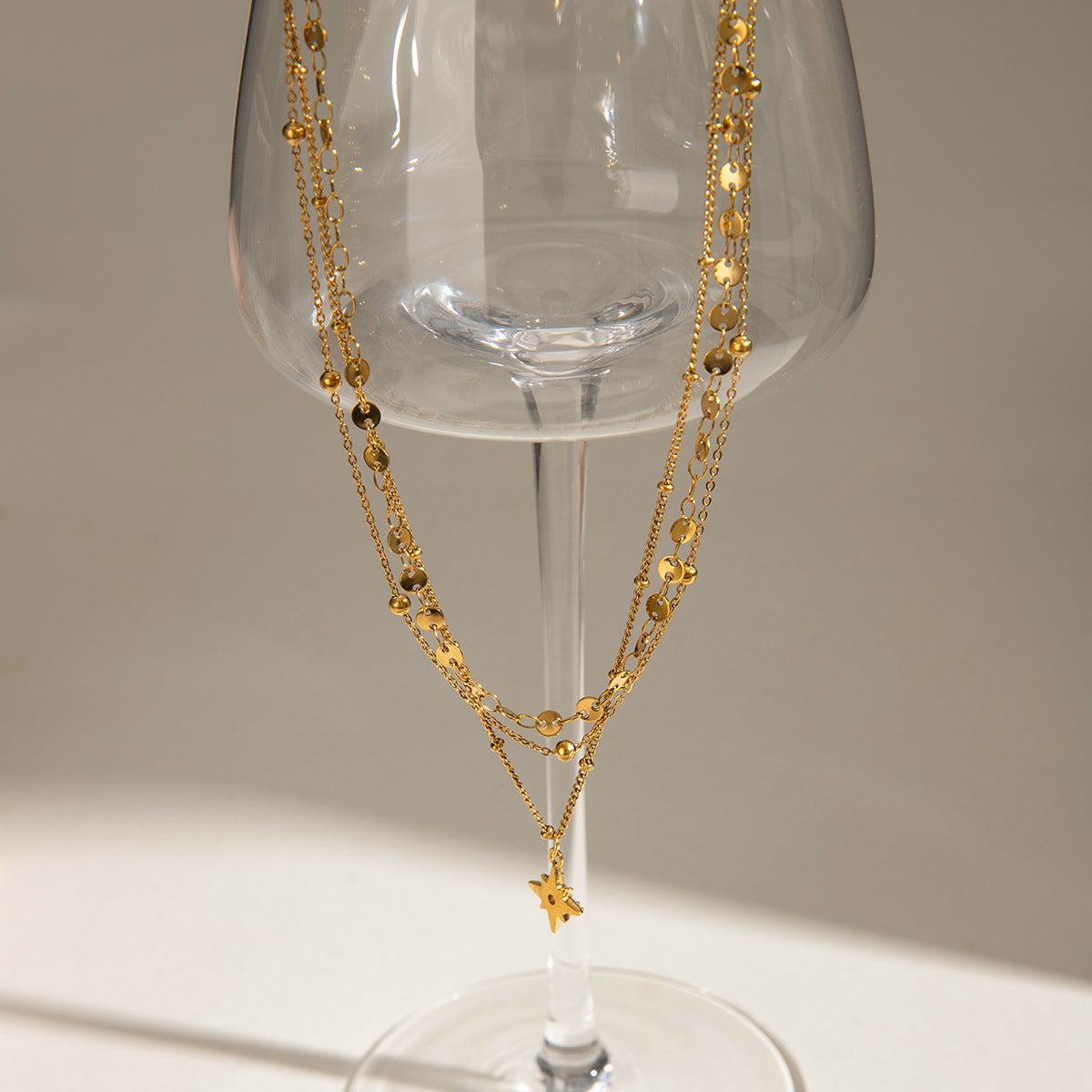 Gold Plated Sunflower Choker Necklace - DippedShop Wholesale - #4195