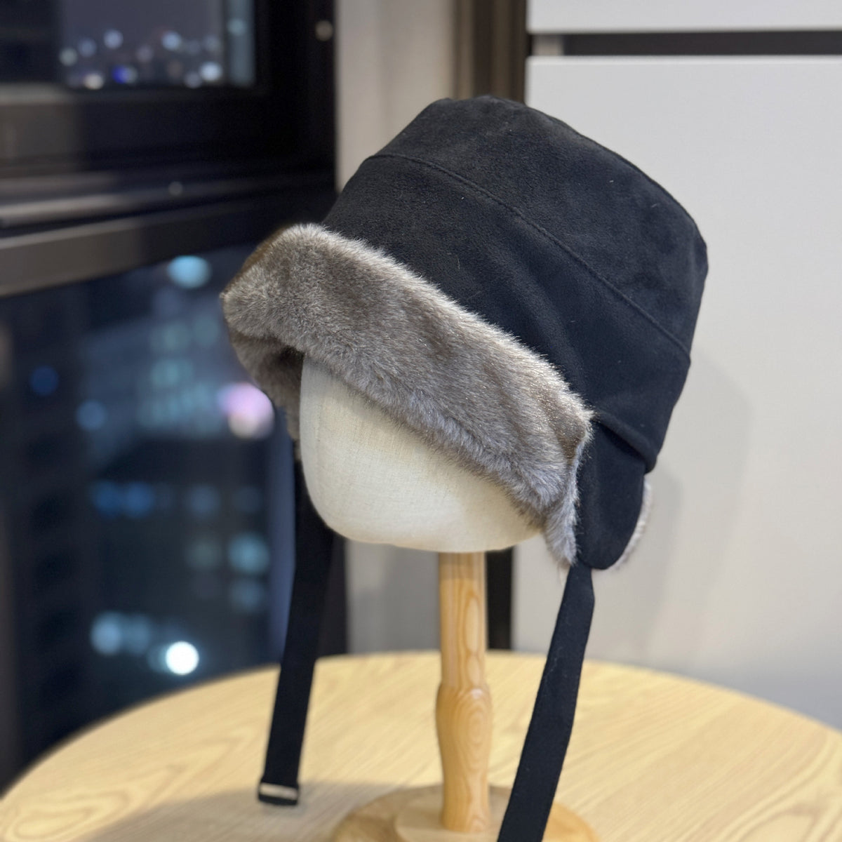 Faux Fur Earflap Aviator Cap - DippedShop Wholesale - #0915