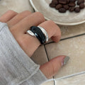 Enamel Twisted Open Ring - DippedShop Wholesale - #3315