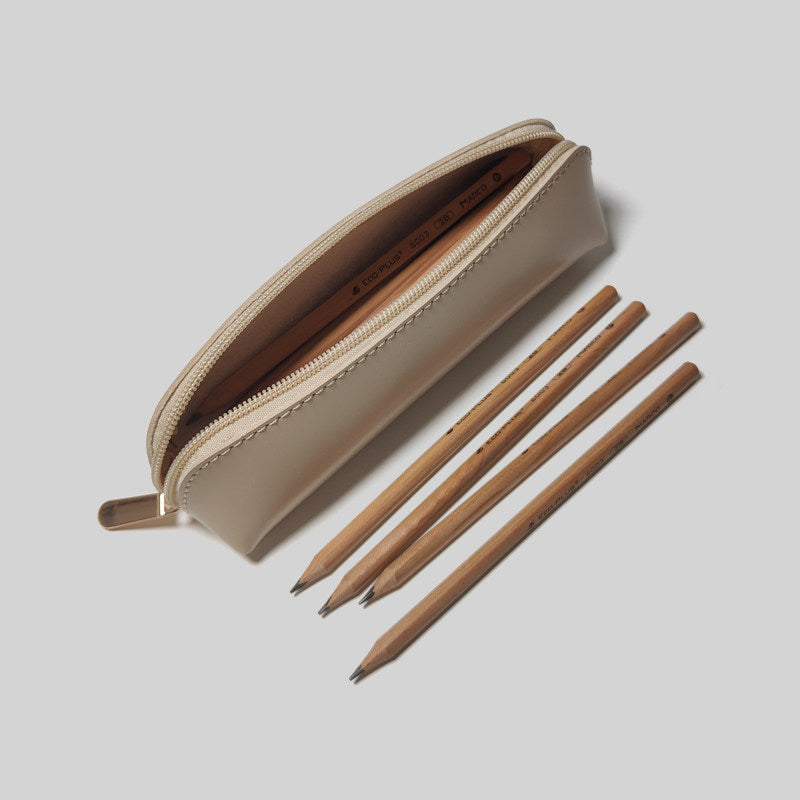 Aesthetic Solid Color Portable PU Pencil Case 6S10BOB1057