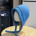 Knit Tie Up Earflap Beanie - DippedShop Wholesale - #8611
