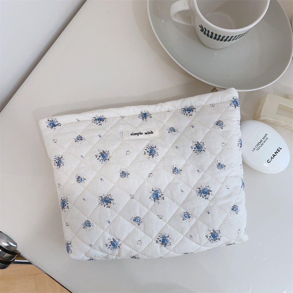 Floral Quilted Makeup Bag - DippedShop Wholesale - #6563