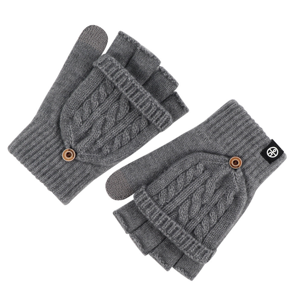 Convertible Flap Fingerless Mittens - DippedShop Wholesale - #7843