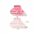 Cute Floral Rhinestone Acetate Medium Hair Claw 8AS6HCP257T