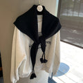 Knit Triangle Scarf Shawl - DippedShop Wholesale - #5411