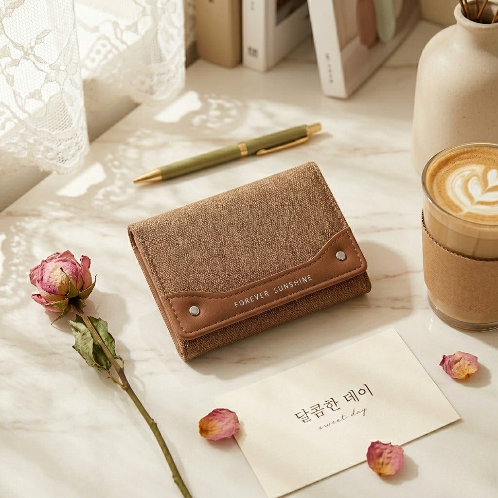 Fashion Trifold Portable Card Organizer Wallet 6S10BWB93