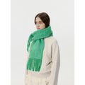 Versatile Solid Color Tassel Warm Scarf 6W6NSW253