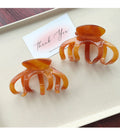 Trendy Pumpkin Strong Hold Acetate Hair Claw 8AS6HCP288L