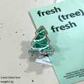 Fresh Christmas Tree Pattern Hair Claws 6W6HCP1696