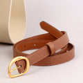 Trendy Solid Color Adjustable Leather Waist Belt 6W6JBT149