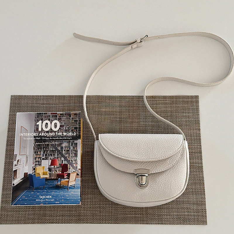 Fahion Half-Moon Solid Color Crossbody Bag 6W10BBG1983