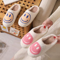 Cute Cartoon Smile Fuzzy Plush Winter Slippers 6W8FSP240