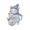 Christmas Series Enamel Rhinestone Brooch 6W6JPB63