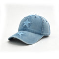 Retro Washed Star Embroidery Wide Brim Baseball Cap MK2COW6W6HAT221