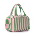 Simple Color Block Striped Large Capacity Makeup Bag MK2BW6S10BOB63