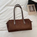 Suede Duffle Shoulder Bag - DippedShop Wholesale - #0451