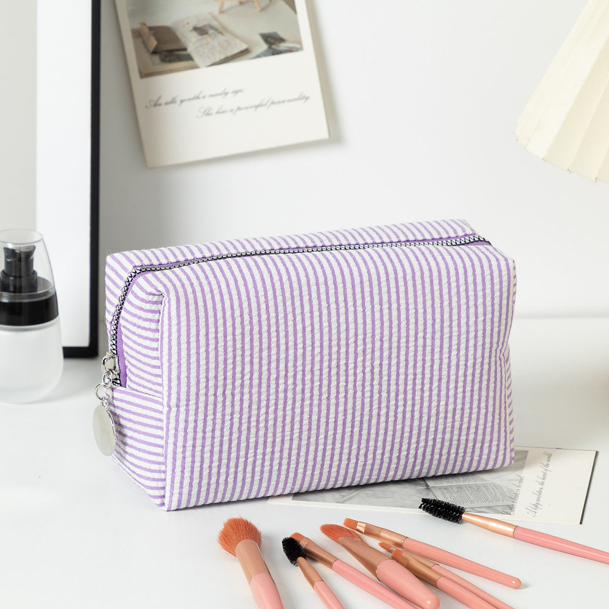 Color Block Cosmetic Bag - DippedShop Wholesale - #0291