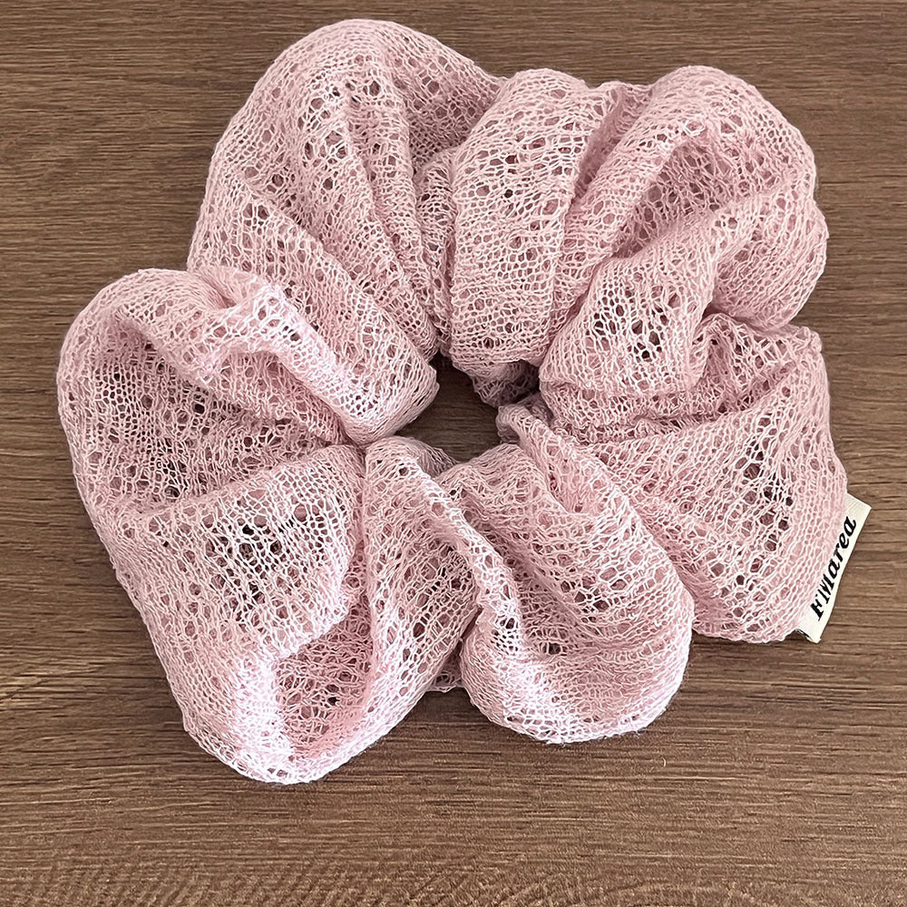 Minimalist Solid Color Hollow Lace Hair Scrunchies MK2BW6W6HSR51