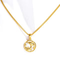 Gold Plated Zodiac Pendant Necklace - DippedShop Wholesale - #0931