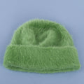 Cute Angora Soft Fuzzy Cuffed Knit Beanie 6W6HAT695