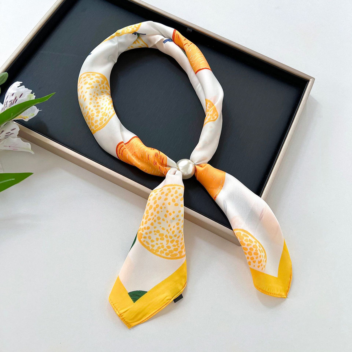 Polka Dot Silk Scarf - DippedShop Wholesale - #5363