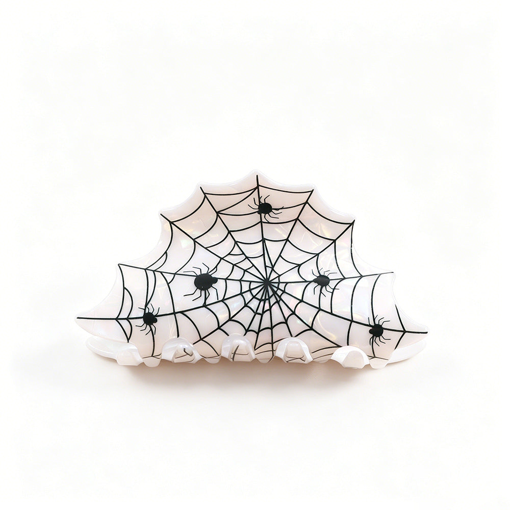 Quirky Halloween Ghost Pumpkin Hair Claw 6W6HCP1324