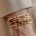 Boho Multi-Layer Seed Bead Bracelet Set 6W6JBR490