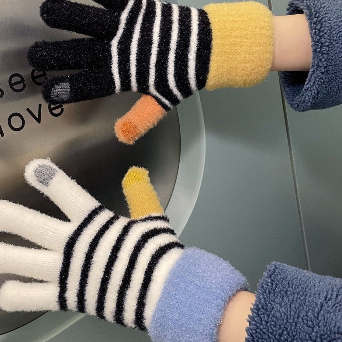 Thick Warm Knit Gloves - DippedShop Wholesale - #6851