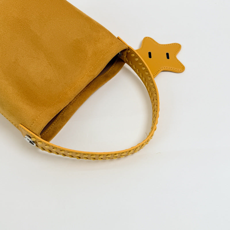 Vintage Large Capacity Suede Bucket Bag 6W10BBG1848